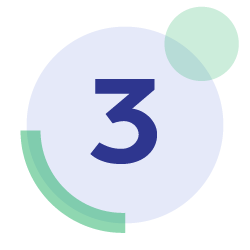 circle with number 3